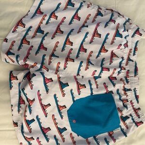 Chubbies White and Blue Casual Shorts